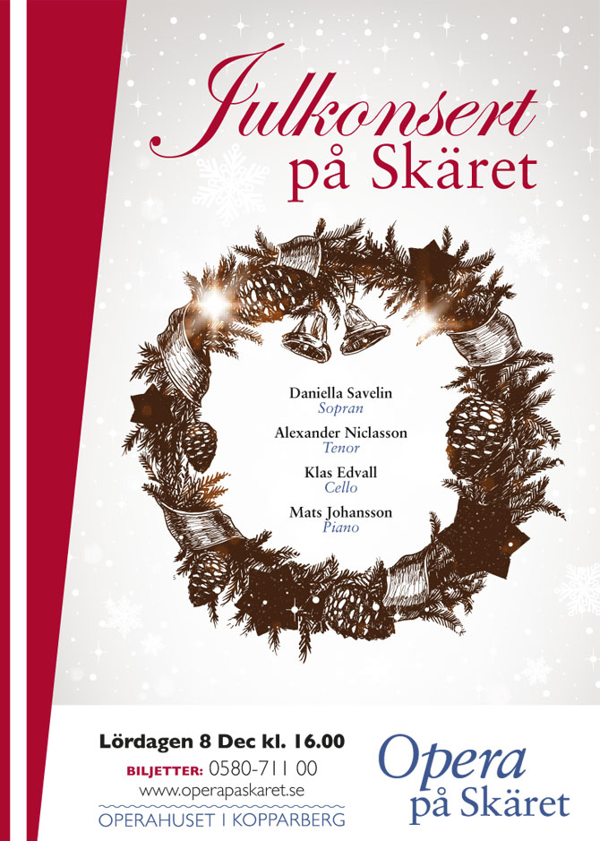 Opera på Skäret bjuder på Julkonsert