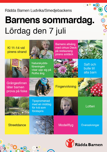 Barnens sommardag fick affisch av Landet