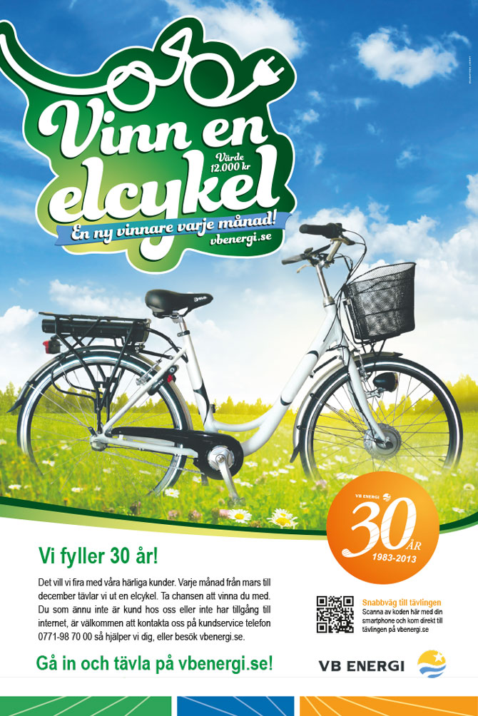 VB Energi firar med att tävla ut elcyklar